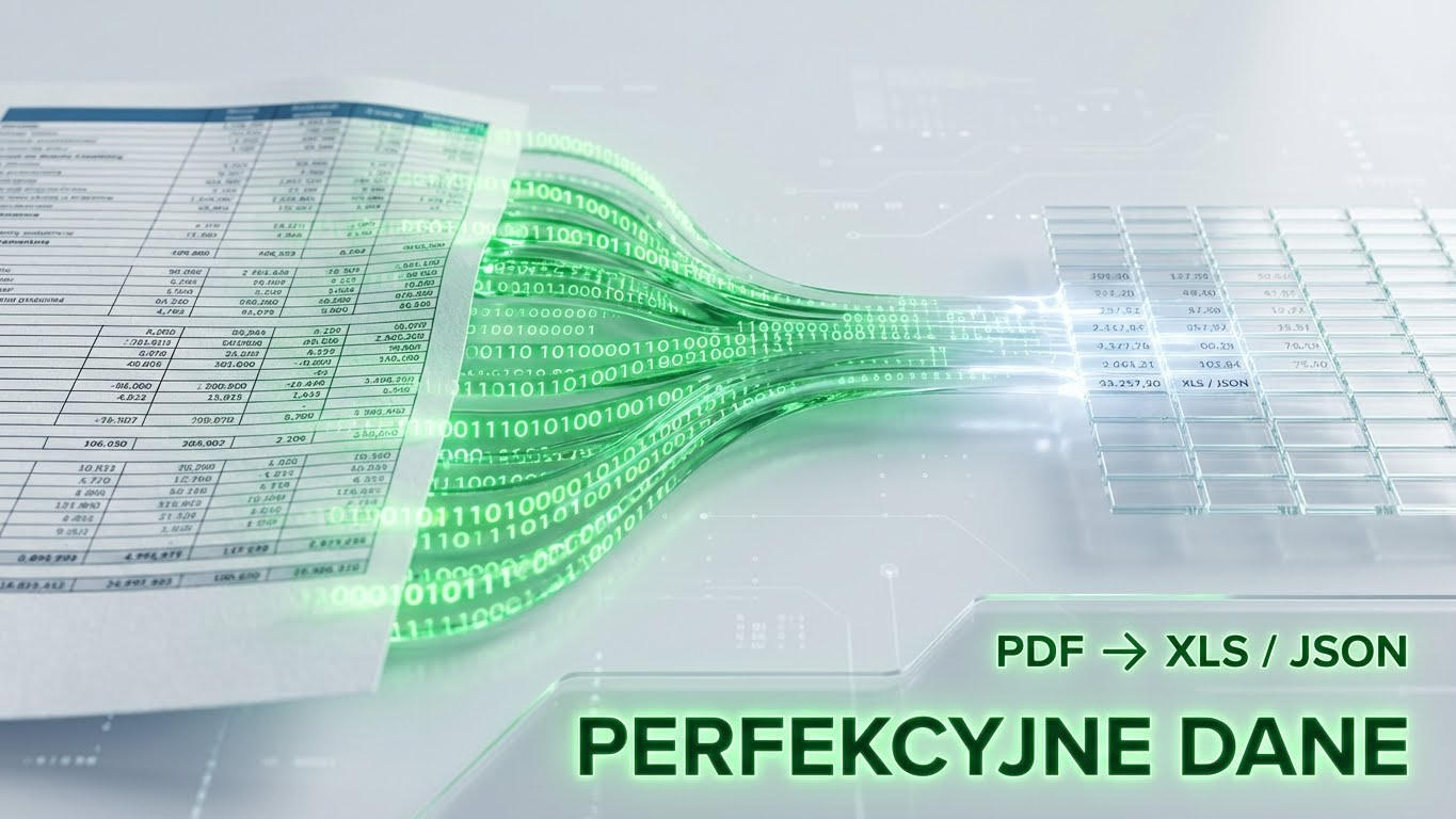 Ekstrakcja tabel z PDF do Excela i JSON – koniec z ręcznym przepisywaniem danych
